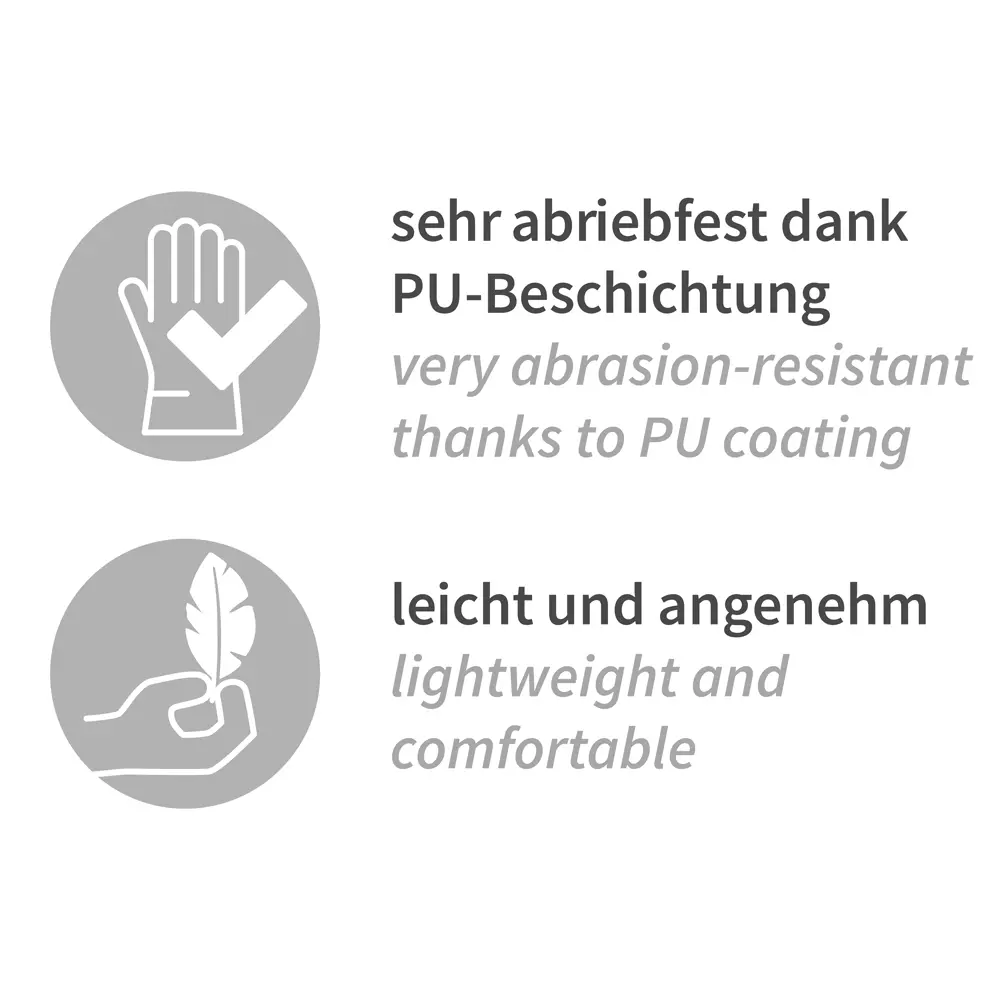 HygoStar 33932, Ace Fine Knit Gloves, PU Coating, Black, image 6