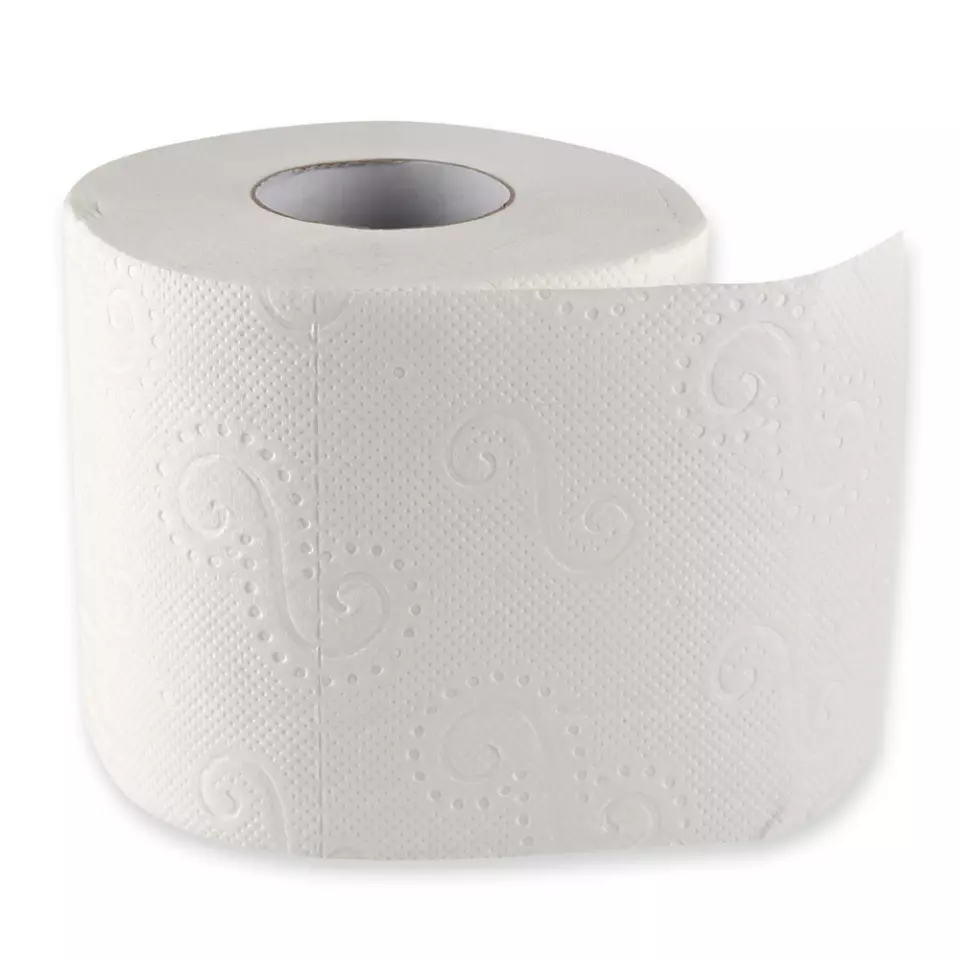 HygoClean 30421, 2-Ply Cellulose Toilet Paper, Small Roll, Bright White, image 1, gallery thumbnail