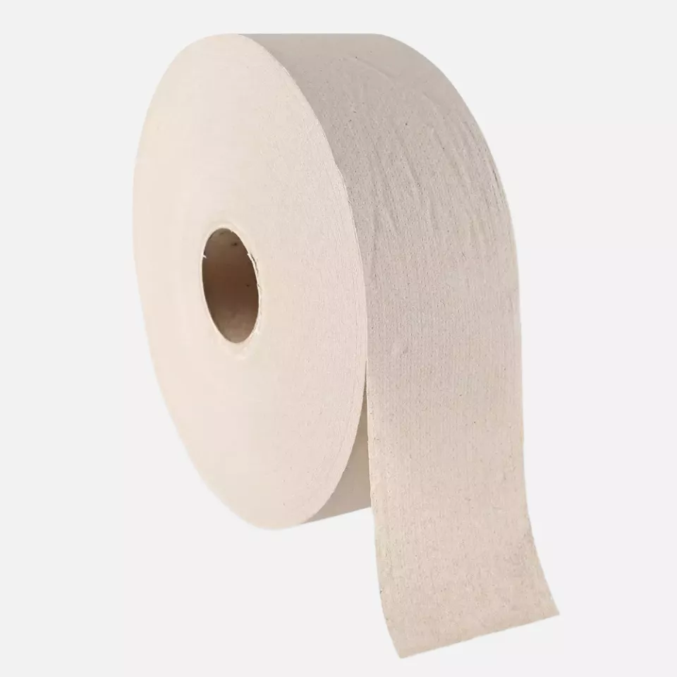 HygoClean 304310, Jumbo 1-Ply Recycled Paper Toilet Paper, Natural, image 1, gallery thumbnail