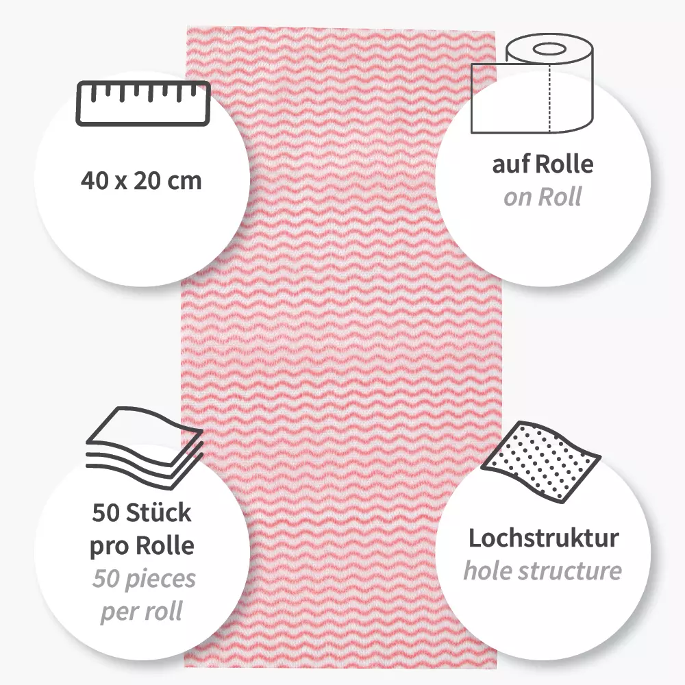 HygoClean 316150, Viscose/Polyester Dishcloths, Roll, image 10