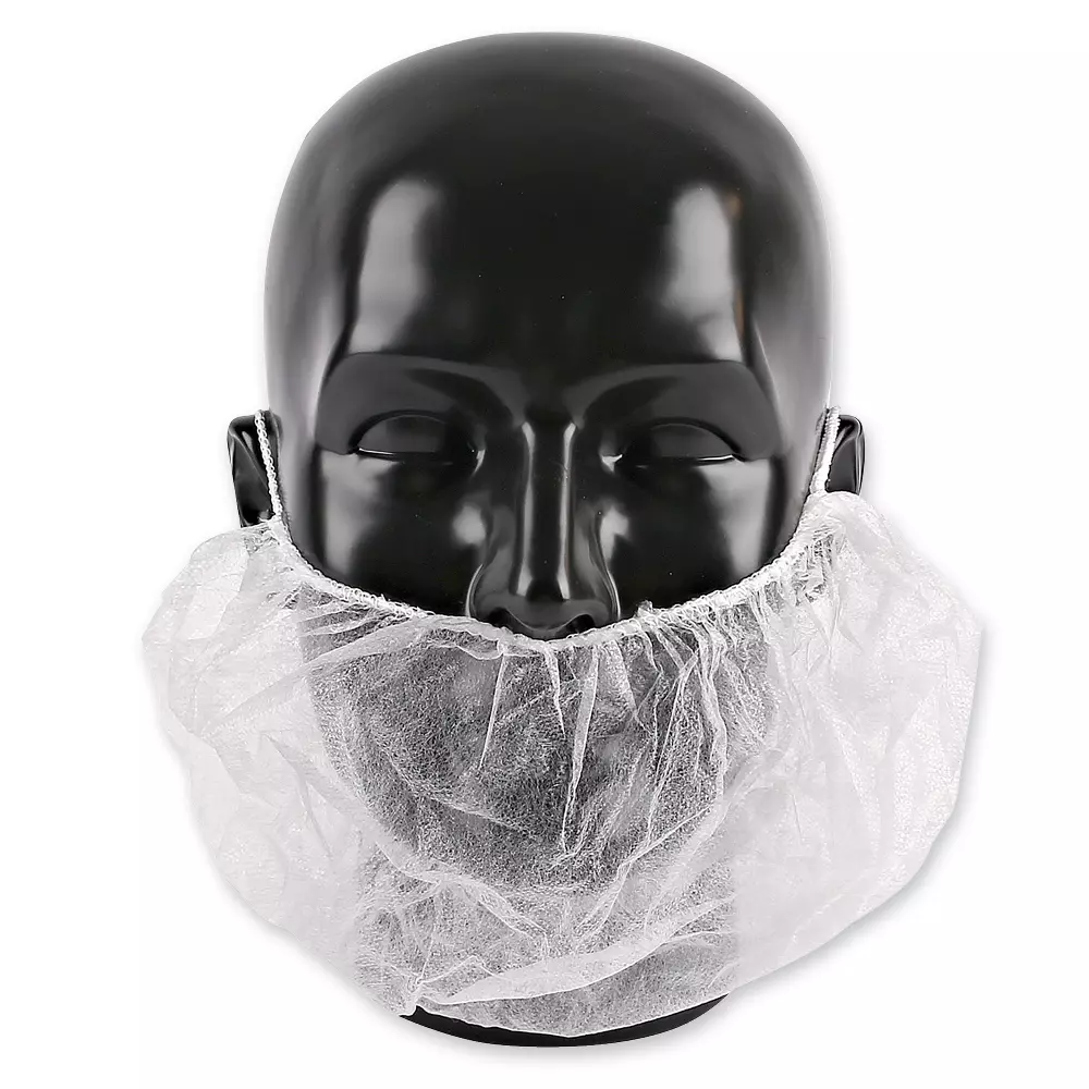 HygoStar 29220, PP Earloop Beard Covers, White, image 2