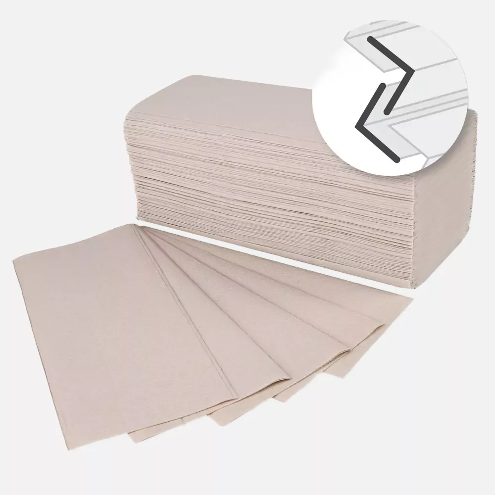 NATUREStar 304035, 2-lagige Recycling-Papierhandtücher, V-Falz, Natur, Bio, image 4