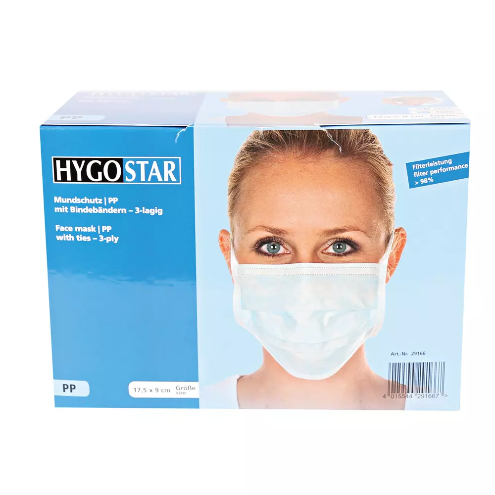 HygoStar 29166, Type II PP Face Mask, Ties, image 8
