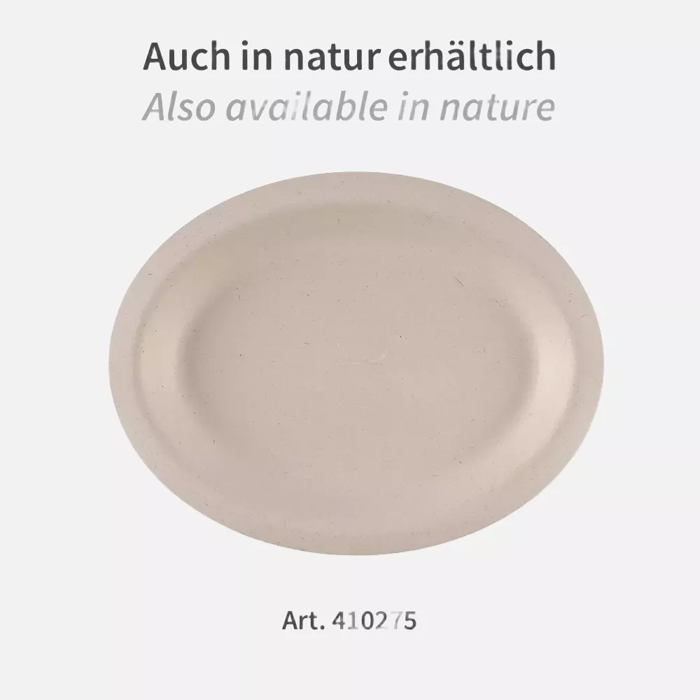 NATUREStar 41032, Organic Bagasse Plates, 320 x 258 mm, Oval, image 5