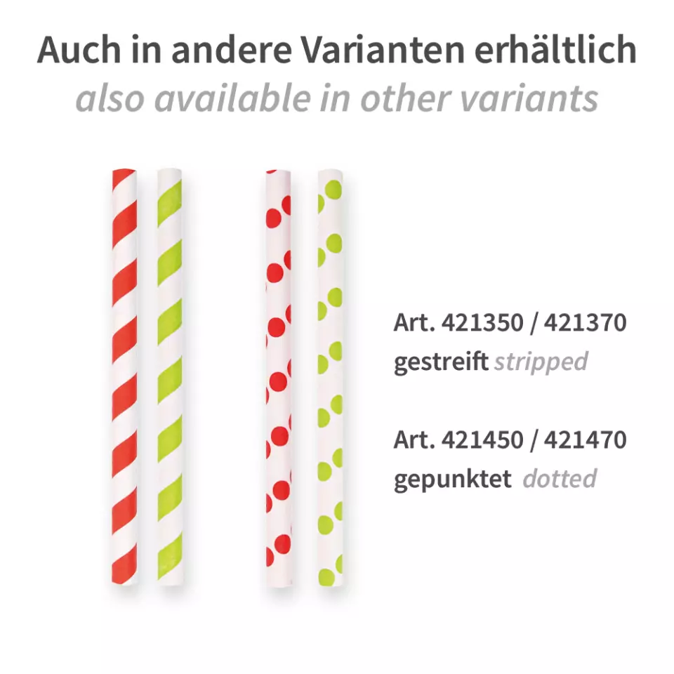 NATUREStar 421300, Cocktail Organic Paper Straws, FSC®-mix, ø 8 mm, 130 mm, Black, image 5, gallery thumbnail