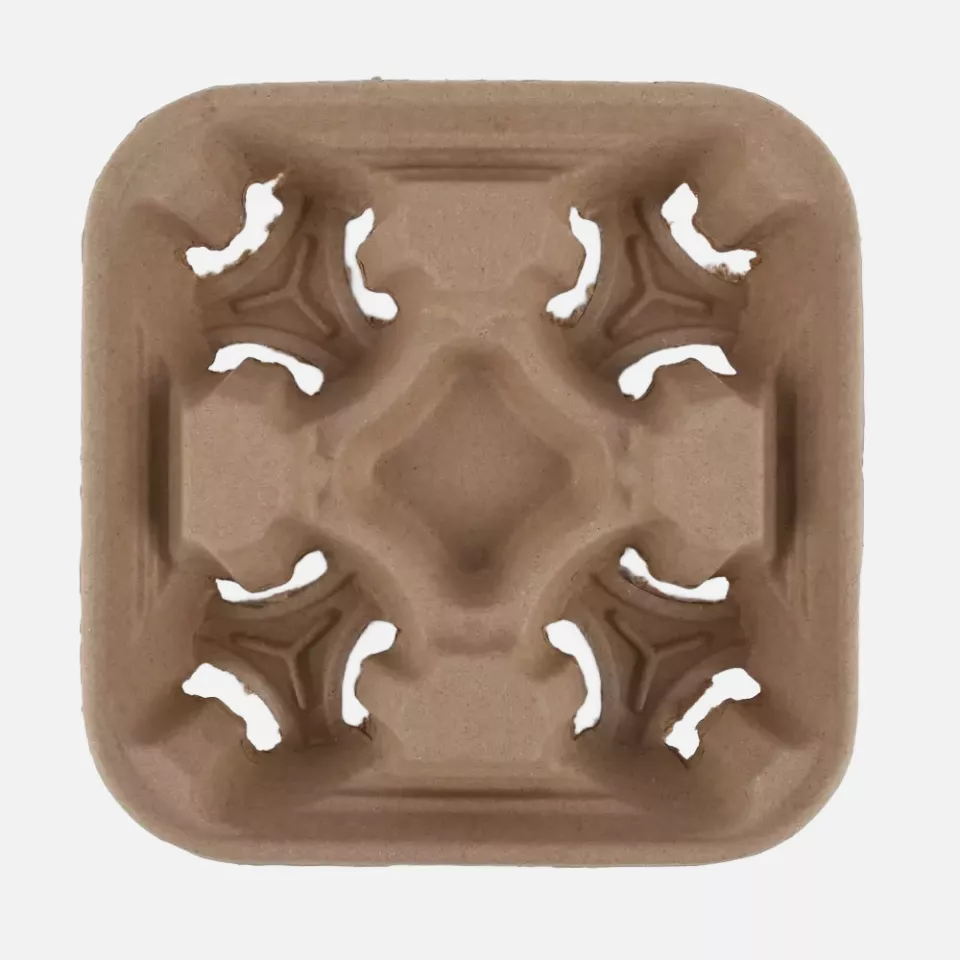 NATUREStar 40249, Quattro Organic Recycled Paper Cup Holder, image 3, gallery thumbnail