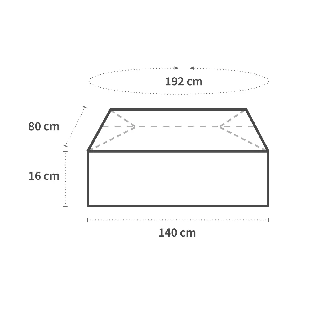 HygoStar 52216, Euro Box Covers, 1400 x 800 mm, Blue, LDPE, image 3