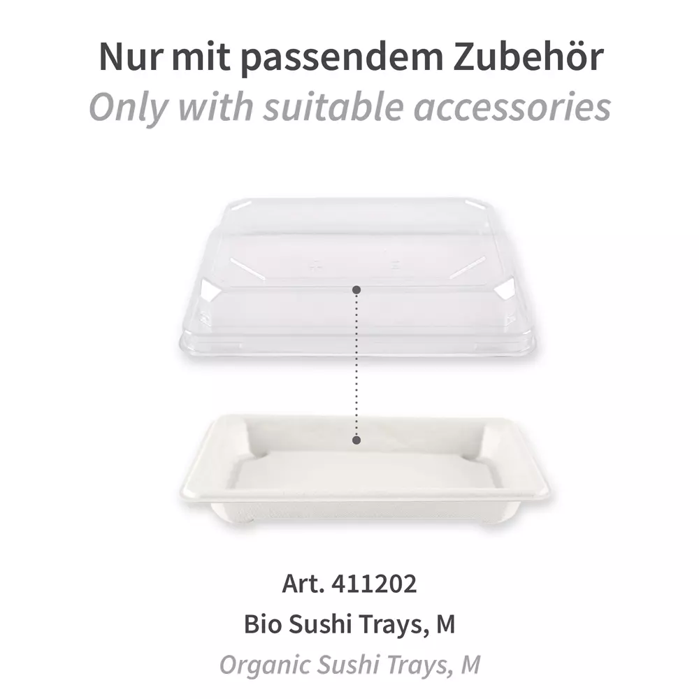 NATUREStar 400417, PET Deckel für Sushi-Schalen, M, 170 x 110 x 30 mm, image 2