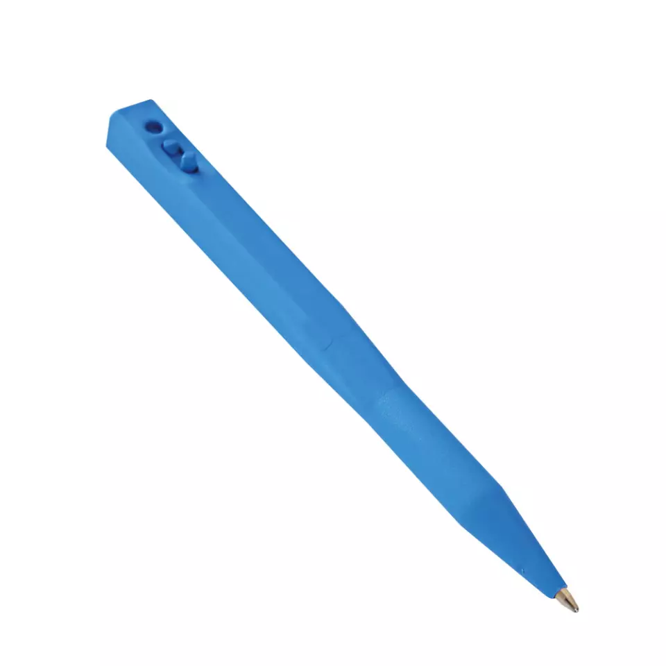 HygoStar 85404, Retractable Detectable Plastic Pen, Blue, image 1, gallery thumbnail