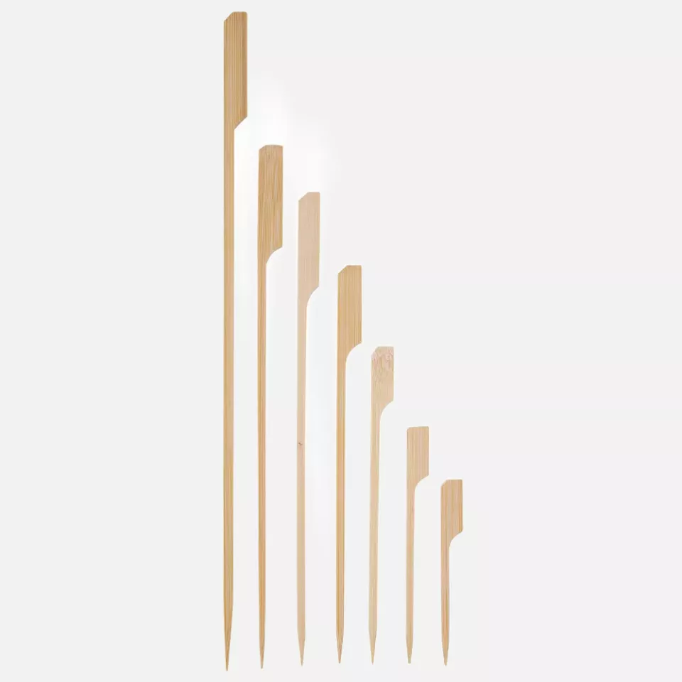 NATUREStar 38951, Flag Organic Bamboo Fingerfood Skewers, 70 mm, Natural, image 2, gallery thumbnail
