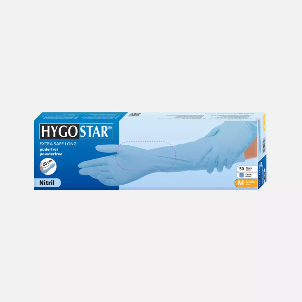 HygoStar 40-270-VAR-VAR, Nitrile Gloves Superlong, image 1, gallery thumbnail