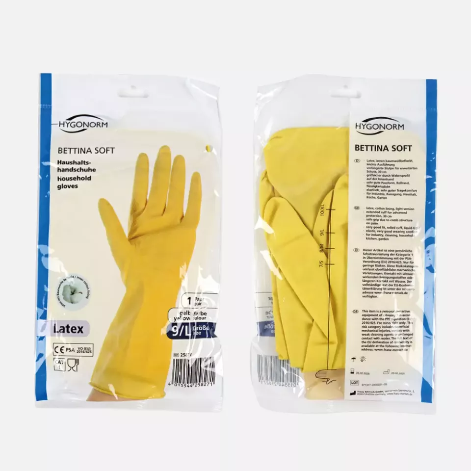 HygoNorm 25807, Bettina Soft Latex Household Gloves, image 2, gallery thumbnail
