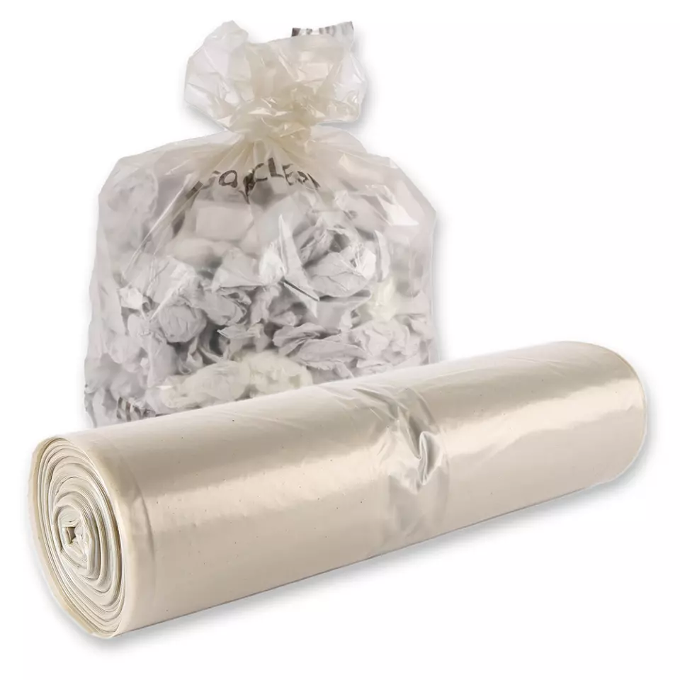 HygoClean 32462, LDPE Waste Bags, 160 l, Transparent, Roll, image 1, gallery thumbnail