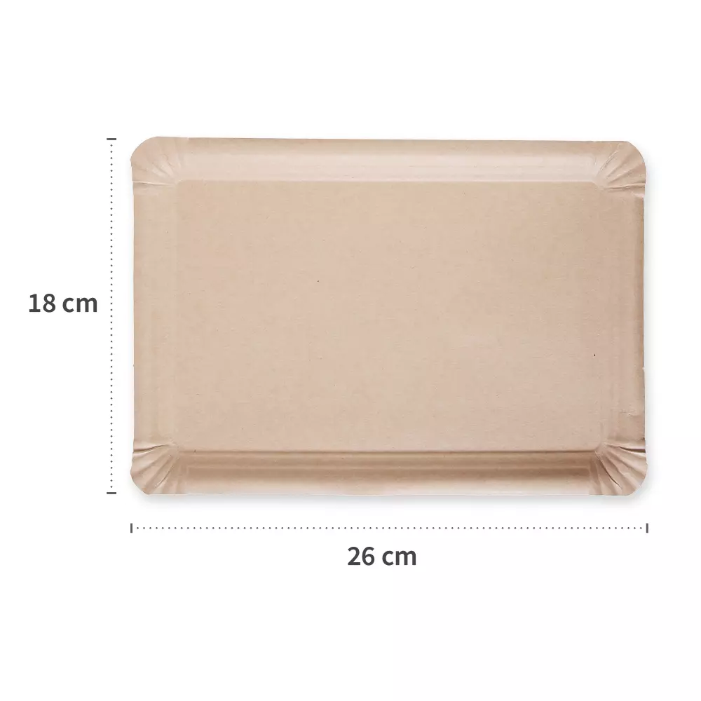 Franz Mensch 415035, Organic Kraft Paper Plates, 180 x 260 mm, FSC®-mix, image 2