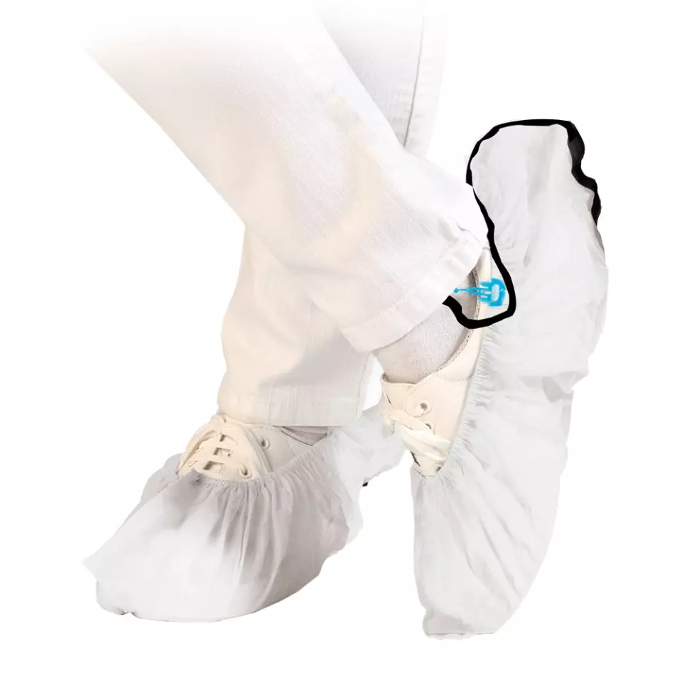 HygoStar 28502H, Hygomat Antistatic PP/CPE Overshoes, White, image 1, gallery thumbnail