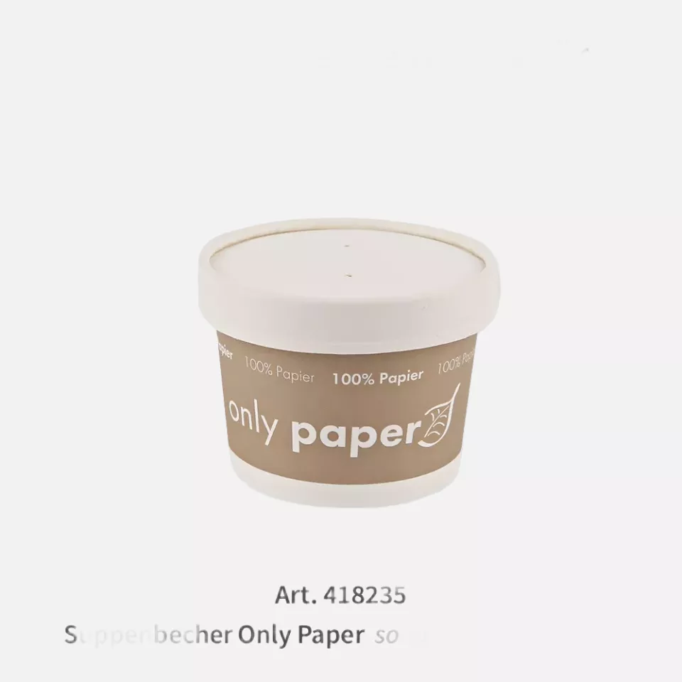 NATUREStar 418211, Organic Paperboard Soup Cup Lids, ø 90 mm, image 3, gallery thumbnail
