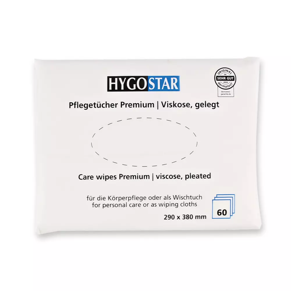 Hygostar 53620, Care Premium Pleated Viscose Wipes, 29 x 38 cm, White, image 2