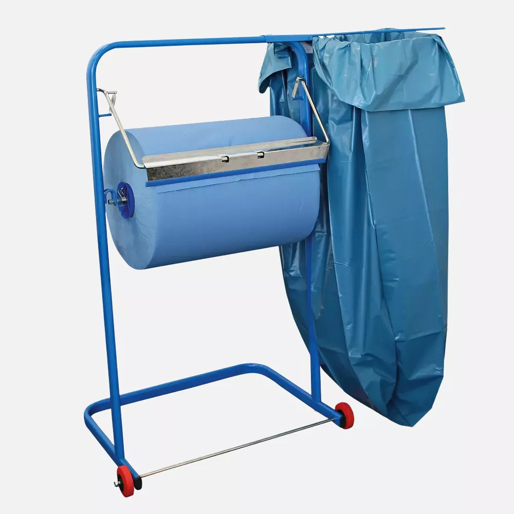 HygoStar 888322, Metal Floor Stand for Cleaning Papers with Waste Bag Holder, image 2