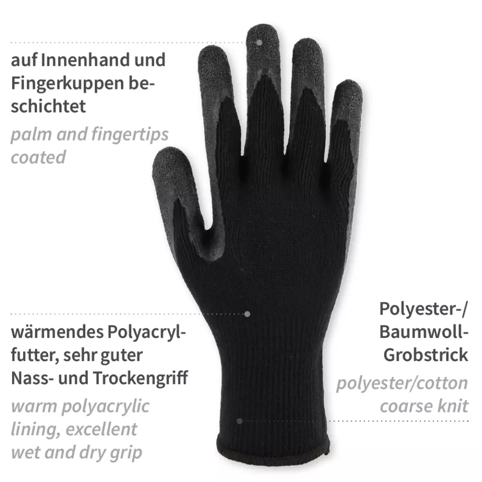 HygoStar 33283, Winter Star Cold Protection Latex Gloves, image 2, gallery thumbnail
