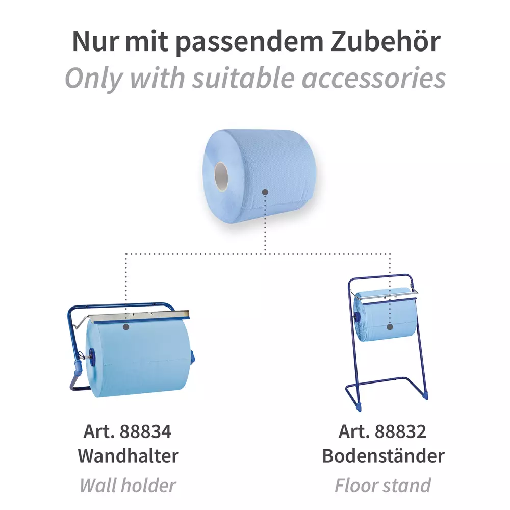 HygoClean 304425, Allfood 2-lagig Zellstoff-Mix Reinigungstücher, Blau, image 4