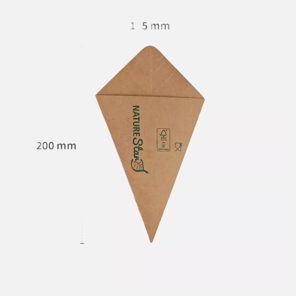 NATUREStar 417720, Organic Kraft Paper/PE Fry Bags, Ø 200 mm x 117, FSC®-mix, image 3