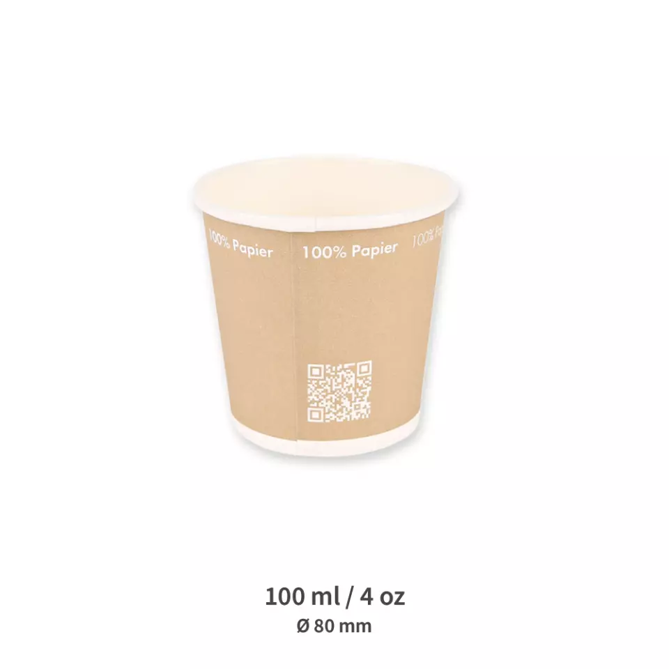 NATUREStar 403043, Bio-Pappbecher für Kaffee, 100 ml / 4 oz, ø 62 mm, image 3, gallery thumbnail