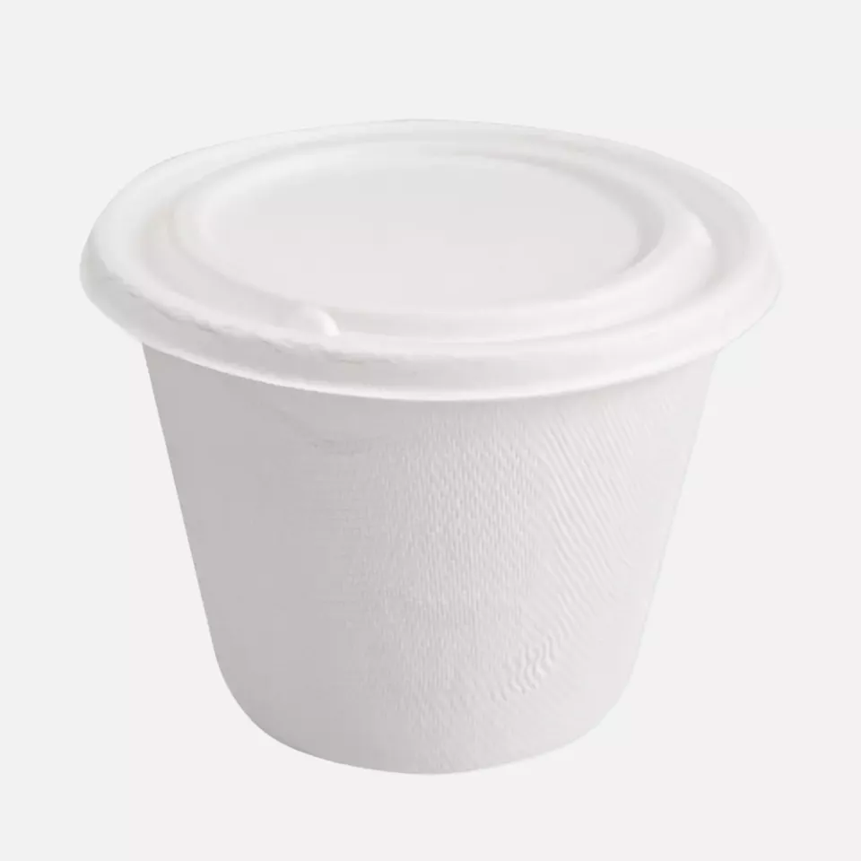 NATUREStar 41141, Round Bagasse Soup Cup Lids, Ø 110 mm, Organic, image 2, gallery thumbnail