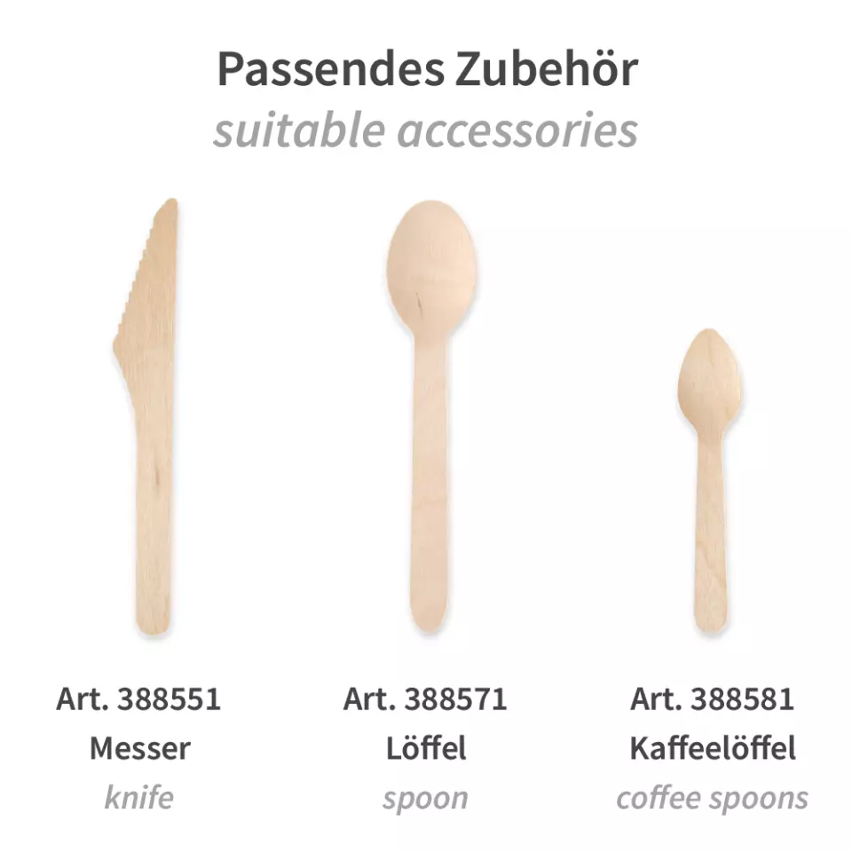 NATUREStar 388561, FSC® 100% Organic Wood Forks, 160 mm, image 3, gallery thumbnail