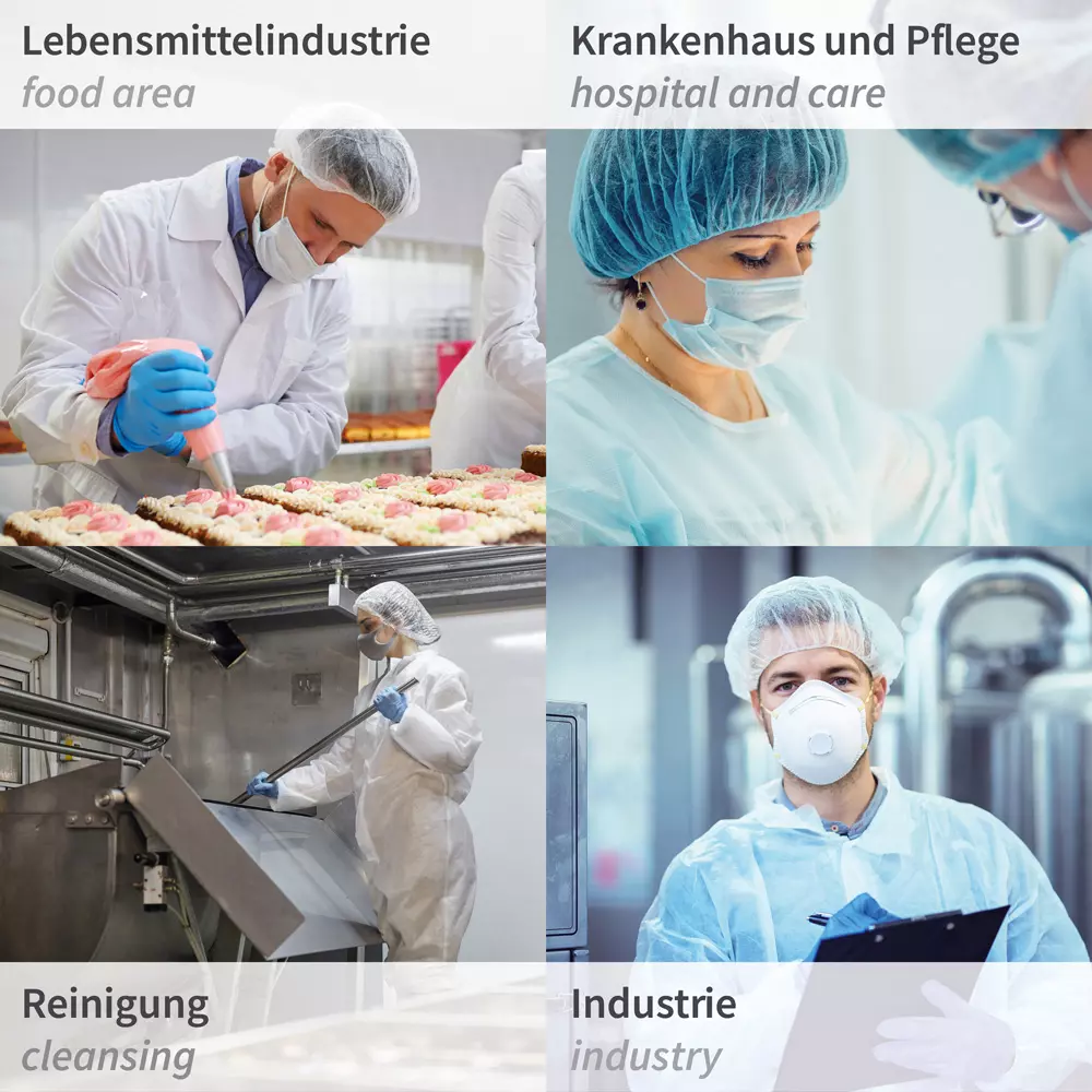 HygoNorm 12651, PP Bouffant Caps, Light, image 2