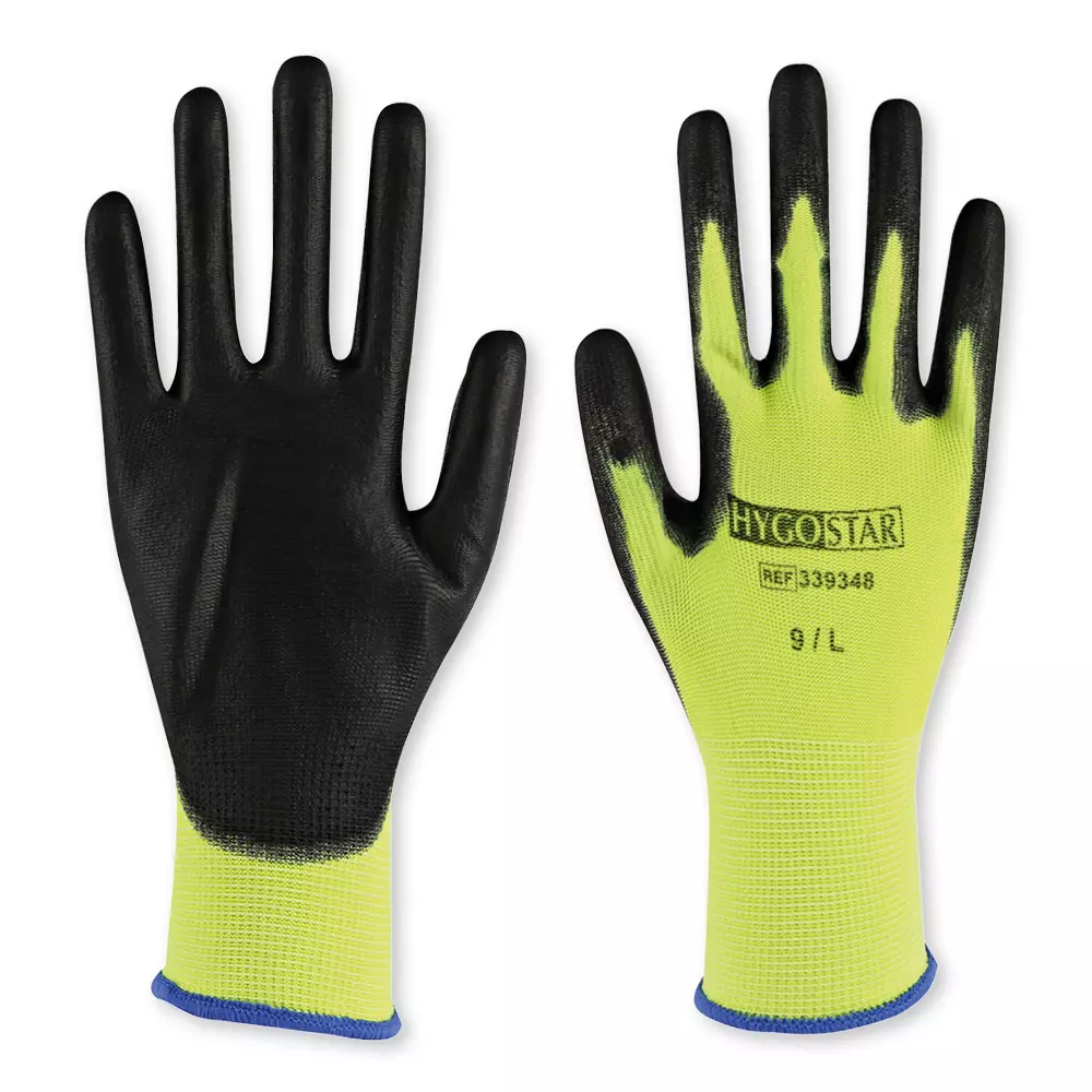 HygoStar 339338, Neon Ace Fine Knit PU Gloves, image 1