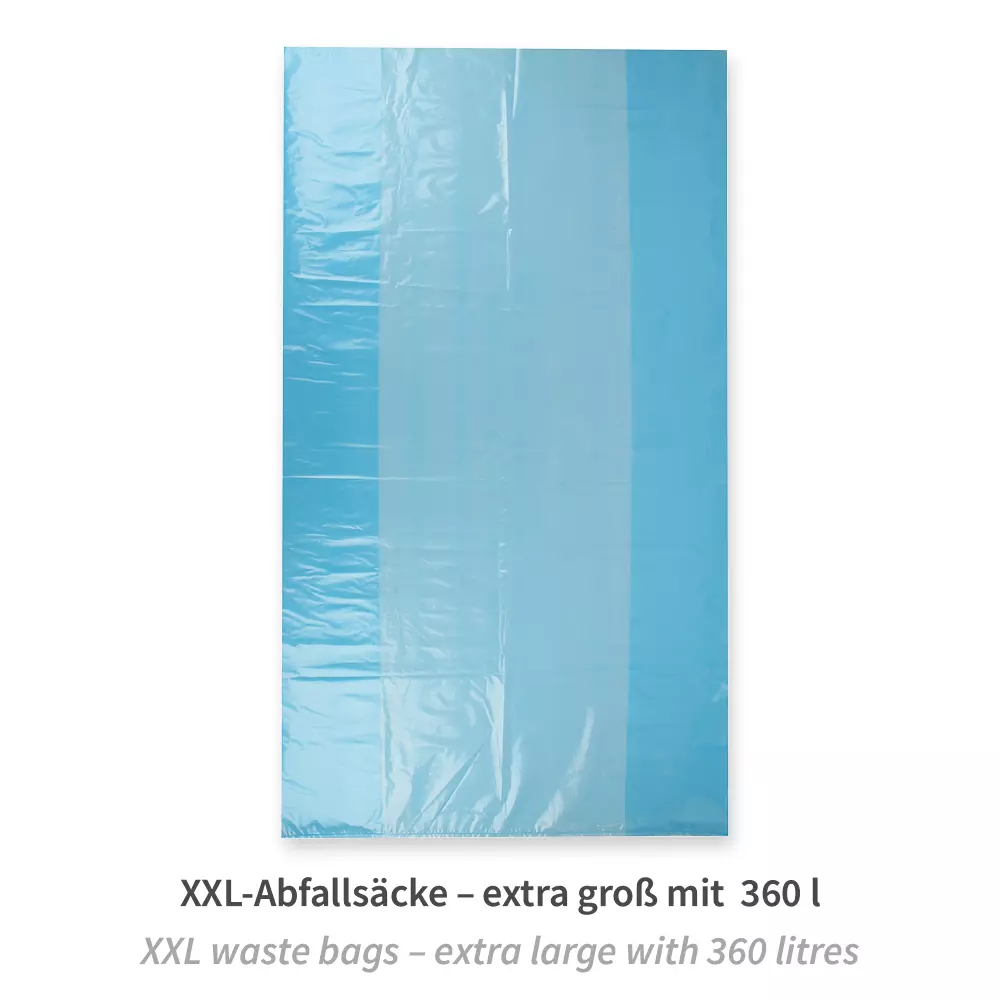 Hygostar 52236, LDPE Large Volume Waste Bags, 1430 x 820 mm, Blue, image 1