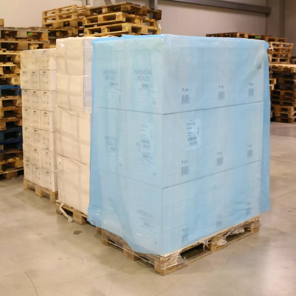HygoStar 52046, LDPE Pallet Covers, 2000 x 1300 mm, ~36my, Blue, image 2, gallery thumbnail