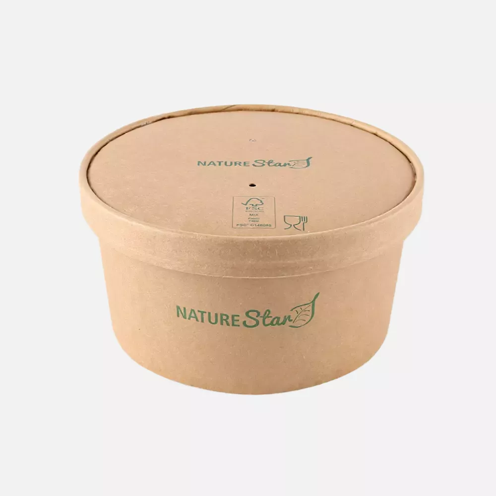 NATUREStar 417115, Caesar Organic Lids, ø 150 mm, kraft paper/PE, FSC®-mix, image 6