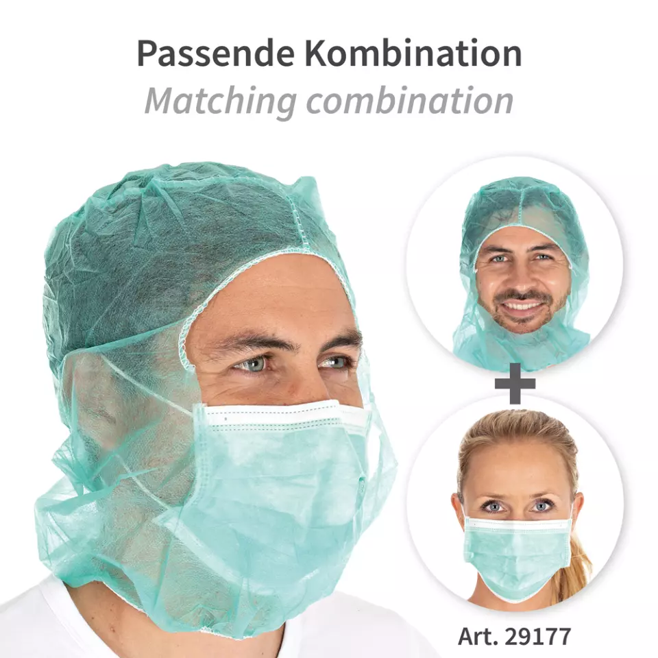 HygoStar 13247, Astro PP Industry Caps, Green, image 6, gallery thumbnail