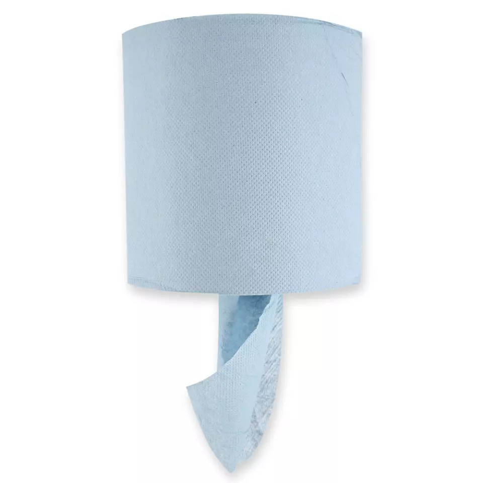 HygoClean 30416, Recycled Paper Paper Towel Rolls, 1-Ply, Centerfeed, Blue, image 1, gallery thumbnail