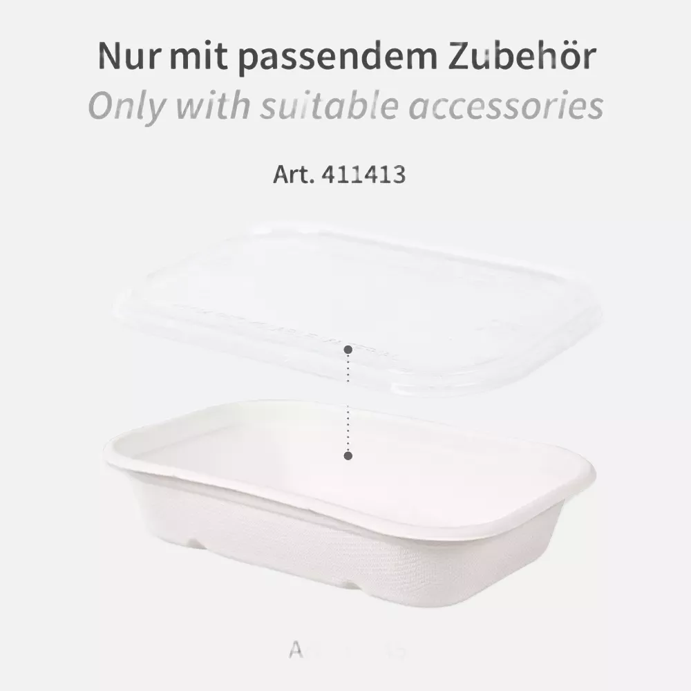 NATUREStar 41145, Casa Organic Bagasse Trays, 500 ml, 175 x 120 x 38 mm, image 5