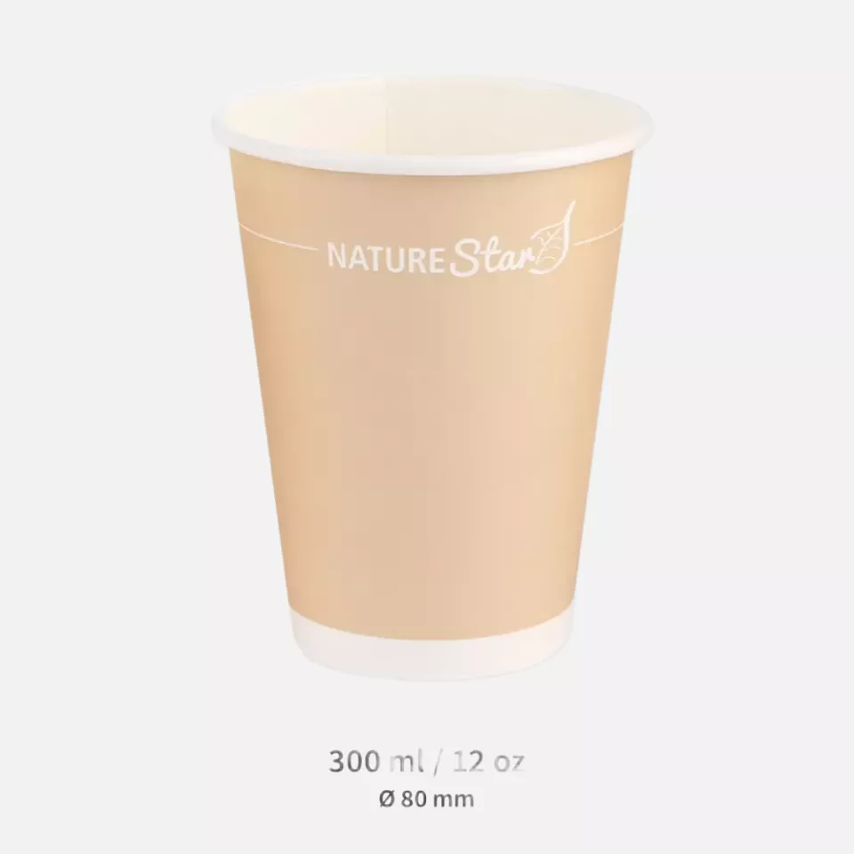 NATUREStar 4038123, Organic Paperboard Coffee Cups, 300 ml / 12 oz, ø 80 mm, image 1, gallery thumbnail