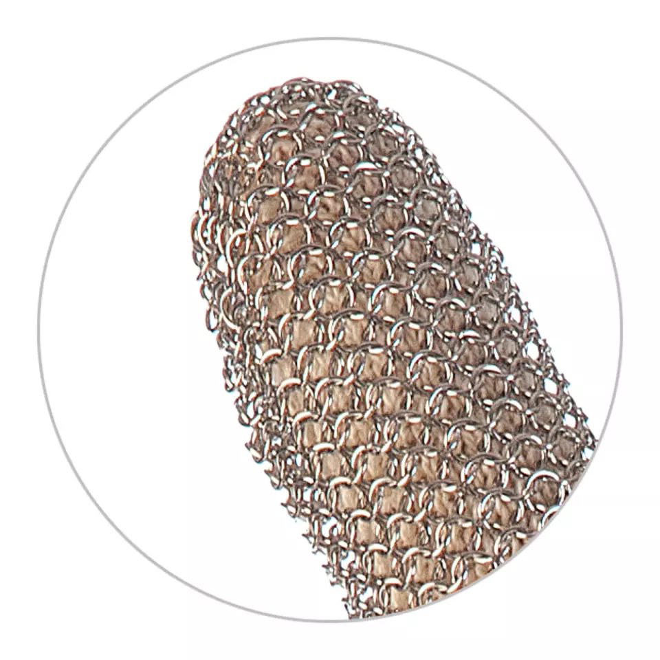 Hygostar 33533, Edelstahl-Kettengeflecht-Handschuh mit Stulpe, image 3, gallery thumbnail