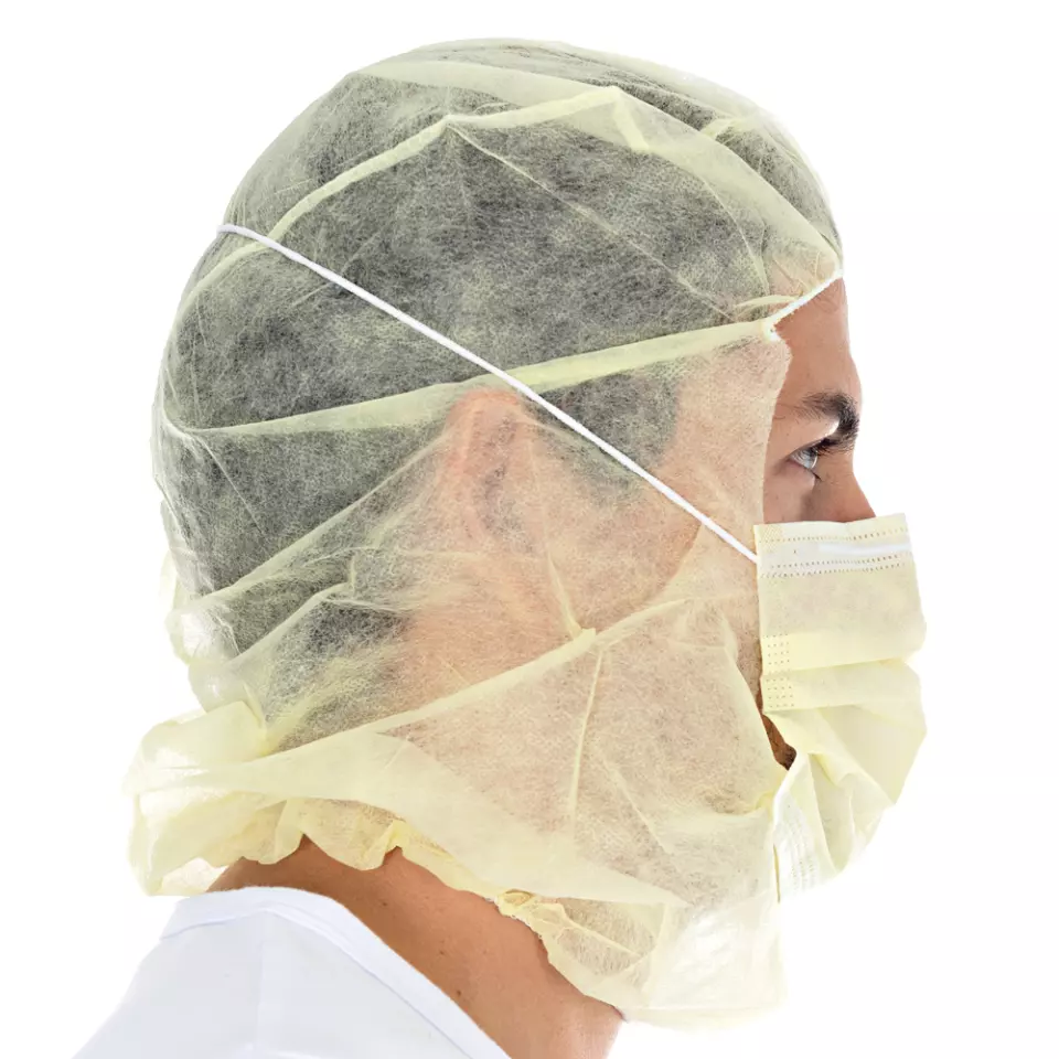 HygoStar 13205, Astro PP Caps with 2-Ply Face Mask, image 6, gallery thumbnail