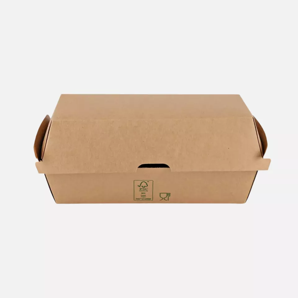 NATUREStar 417418, Club Organic Sandwich Boxes, 177 x 91 x 85 mm, Kraft Paper/PE, FSC®-Mix, image 2, gallery thumbnail