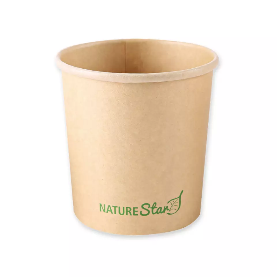 NATUREStar 416250, Minestrone Organic Soup Cups, 500 ml, ø 97 mm, 96 mm, Kraft Paper/PLA, image 1, gallery thumbnail