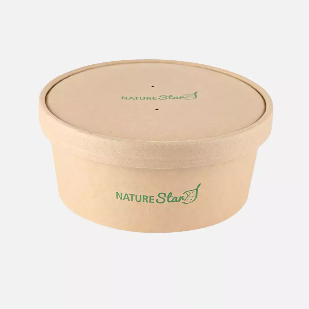 NATUREStar 416175, Caesar Organic Kraft Paper/PLA Salad Bowls, 750 ml, Ø 150 mm, image 4