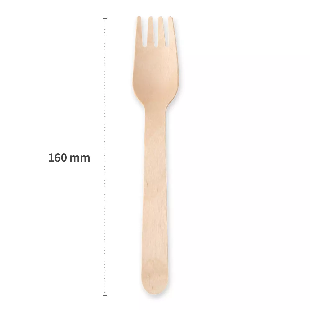 NATUREStar 38856, Organic Wood Forks, 160 mm, Dispenser Box, image 2