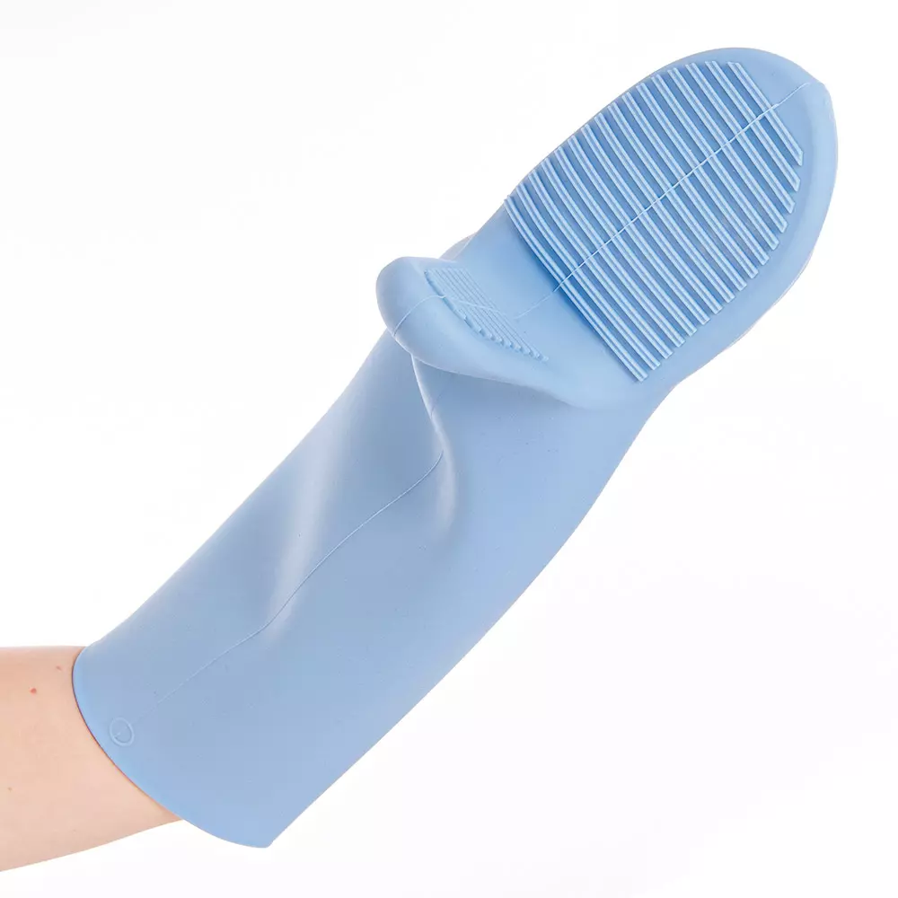 HygoStar 33215, Shark Silicone Oven Gloves, 44 cm, Light Blue