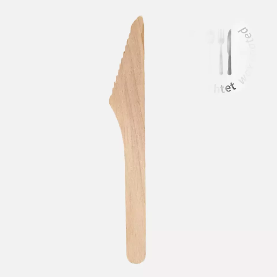 NATUREStar 388552, Organic Wood Knives, 165 mm, FSC® 100%, Wax Coated, image 1, gallery thumbnail