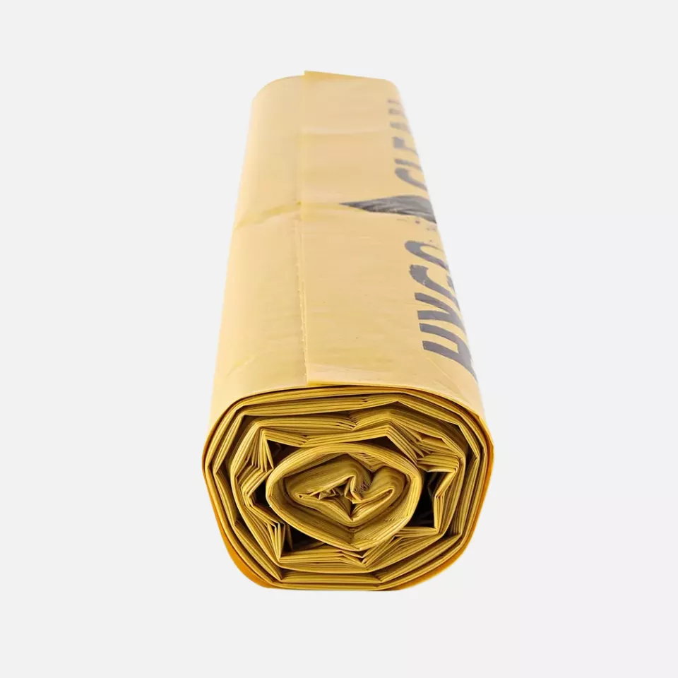 HygoClean 32558, Light LDPE Waste Bags, 120 l, Yellow, Roll, image 4, gallery thumbnail