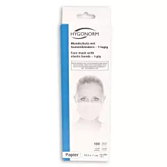 HygoNorm 29109, Civil Use Paper Face Masks, 1-ply, White