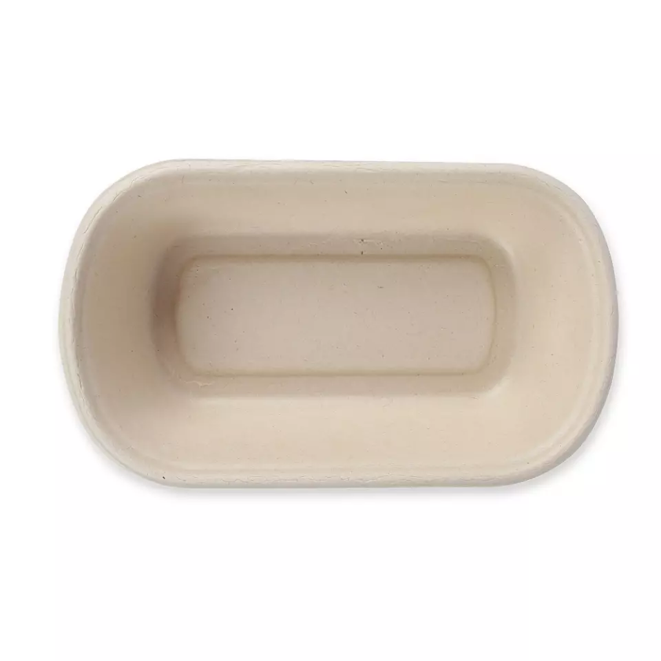 NATUREStar 411515, Organic Bagasse Snack Trays, 236 x 135 x 55 mm, 800 ml, Oval, image 5, gallery thumbnail