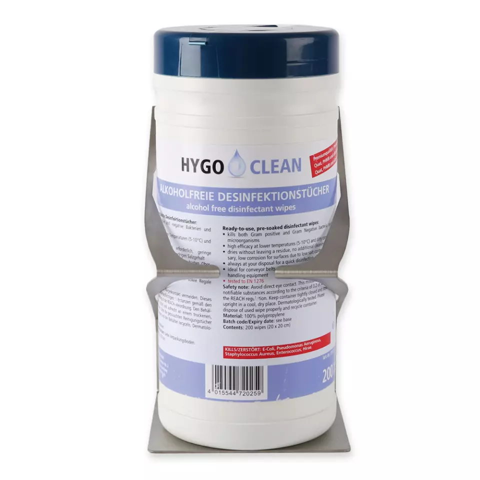 HygoClean 88912, Wall Holder for Disinfectant Wipes Dispensers, Stainless Steel, image 6, gallery thumbnail
