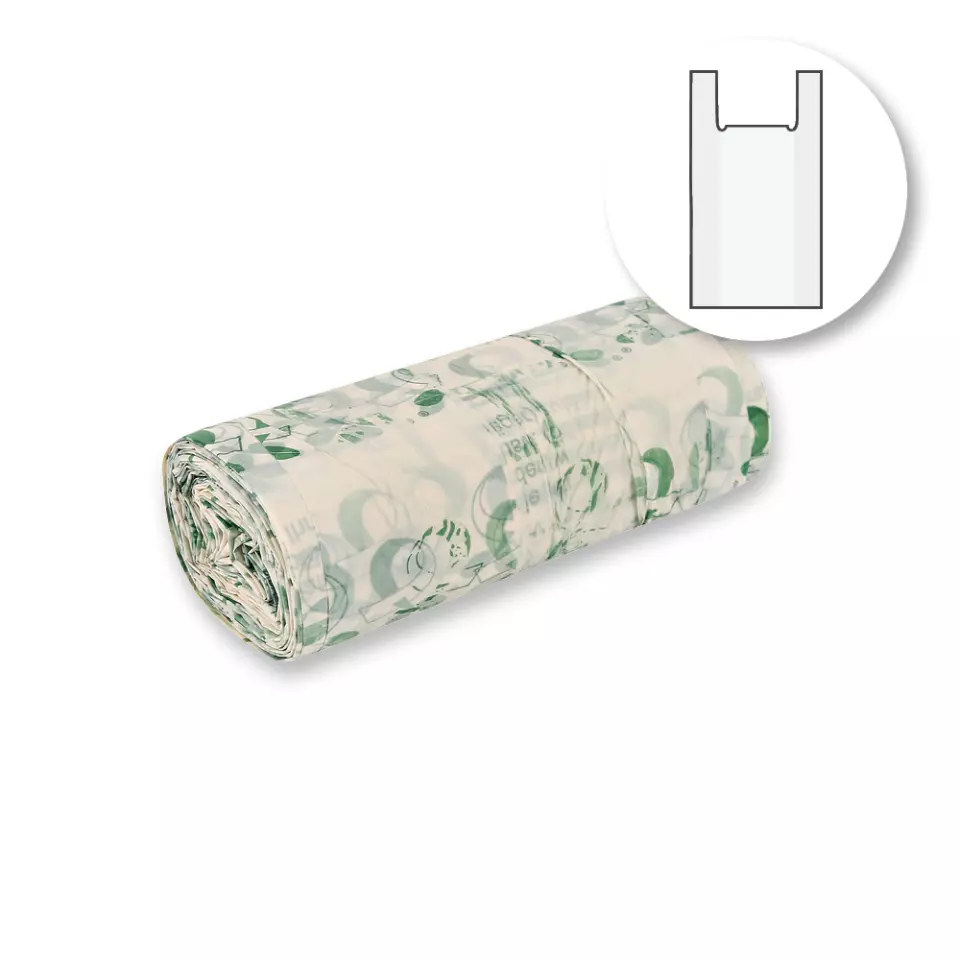 NATUREStar 32297, Biodegradable Corn Starch Garbage Bags with Handle, 15 l, Roll, image 1, gallery thumbnail